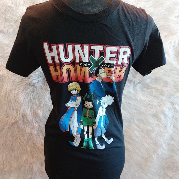 Hunter X Hunter Unisex Black Animated Crew-Neck T-Shirt Size S - Picture 1 of 7
